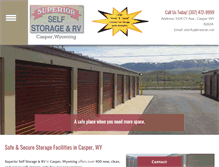 Tablet Screenshot of casperstorageunits.com